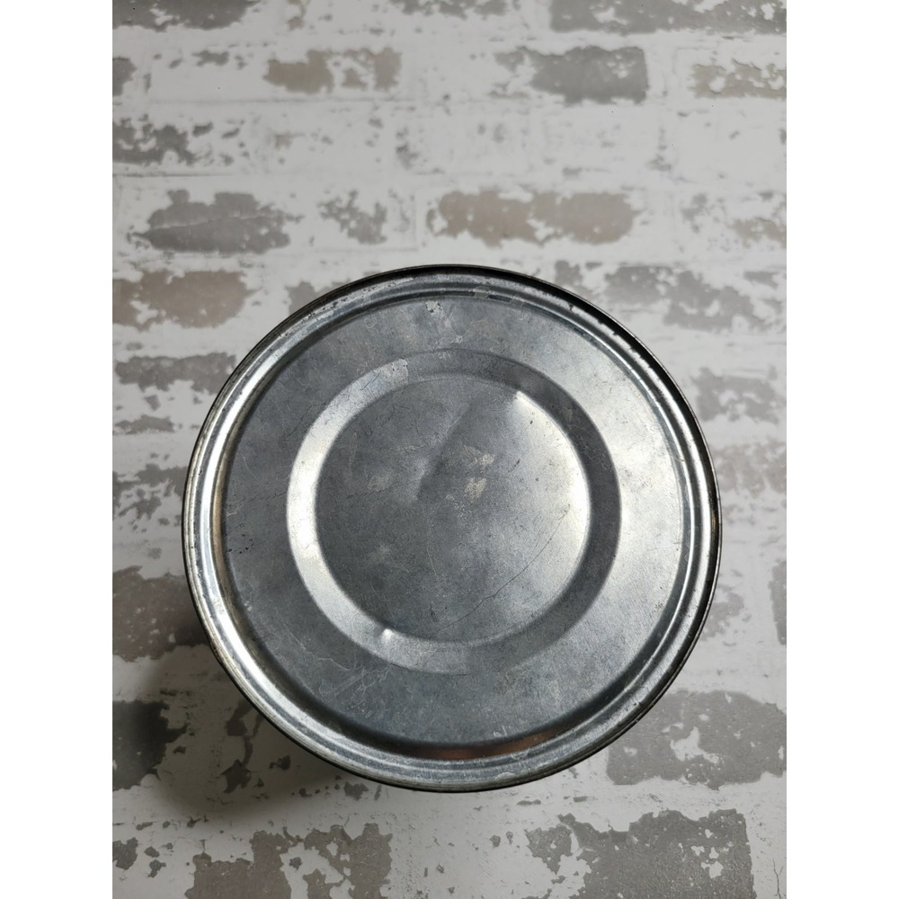 Vtg 70's Folgers Butternut Coffee Can Tin Metallic Shiny Colors Bright & Lid - Picture 2 of 4